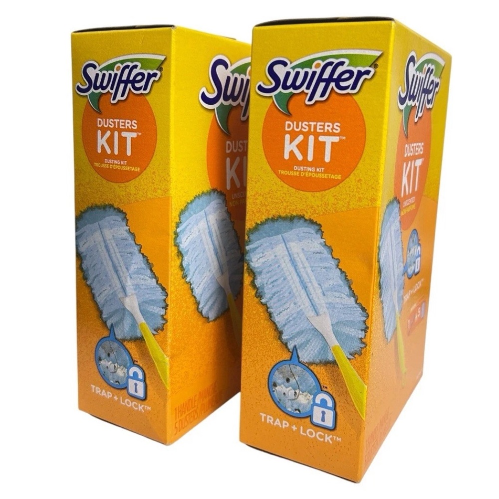 Bundle of 2 Swiffer Duster Kits – Each Includes 1 Handle + 5 Unscented Dusters